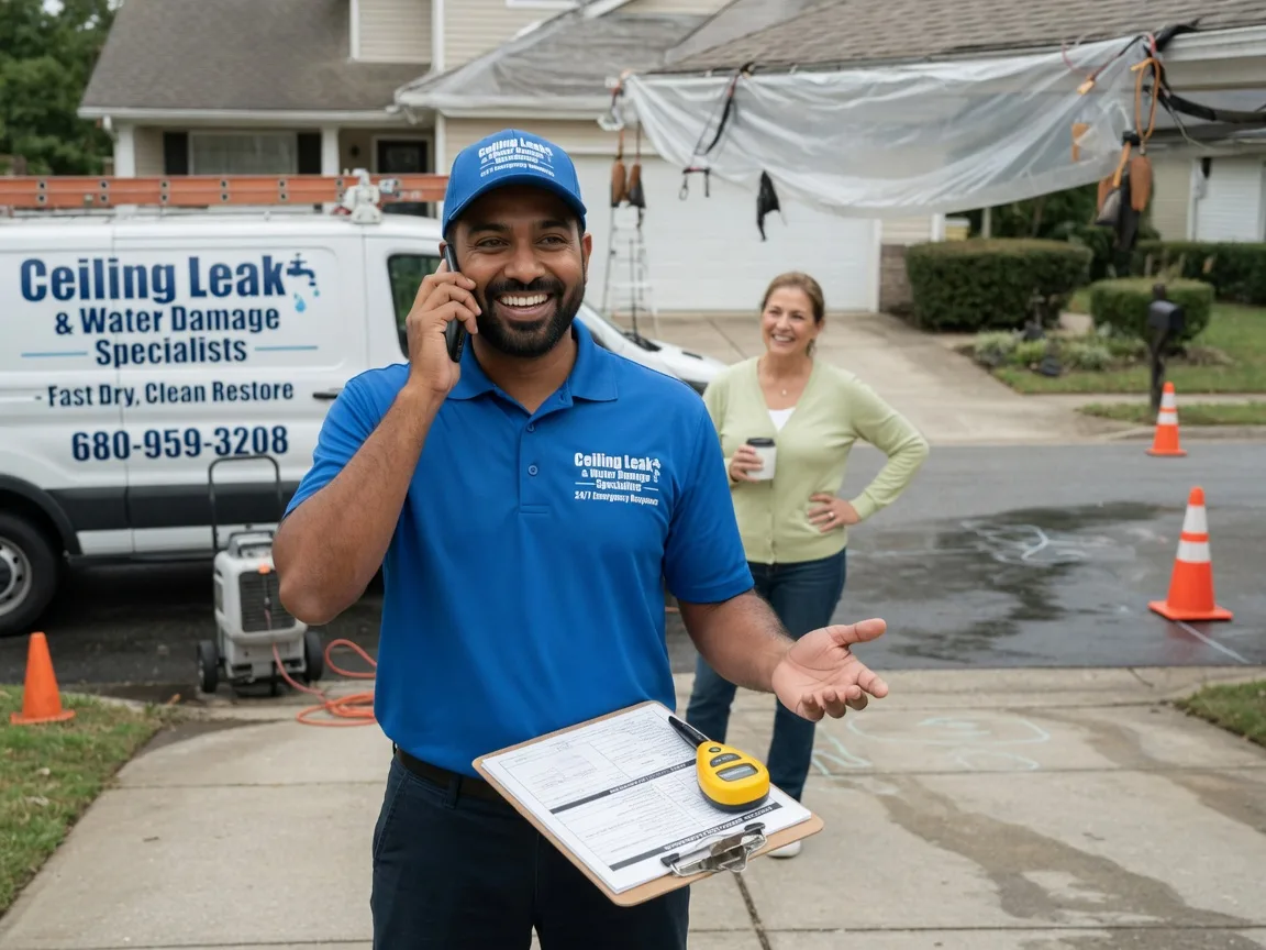 Ceiling Leak Cleanup Roundhead, OH FAQs
